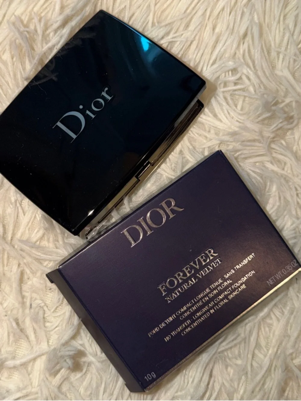 Dior Forever Natural Velvet Compact Powder - Beige with White Sponge 1N